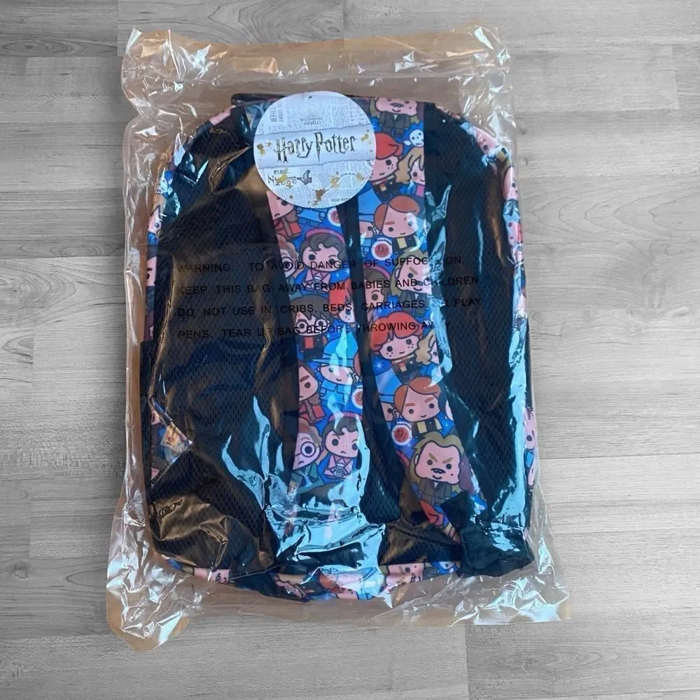 Harry Potter Kawaii Anime Hogwarts Backpack NIP